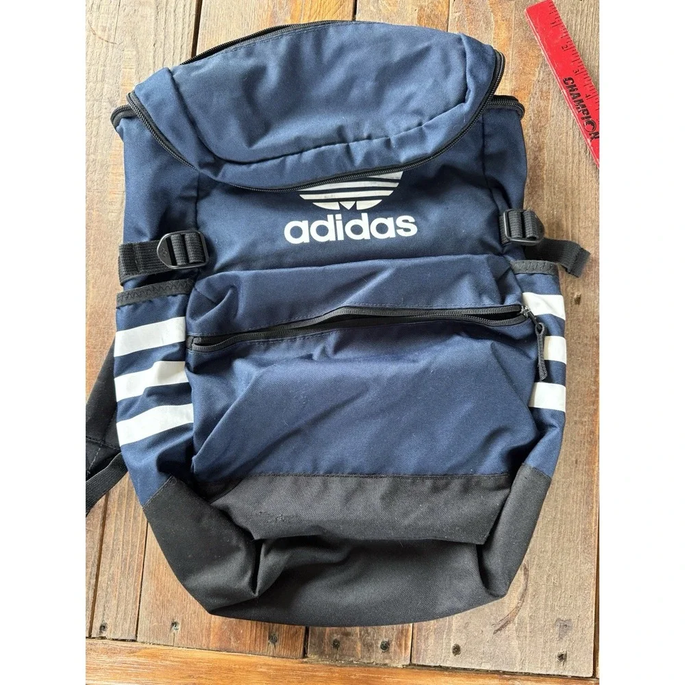 Navy Blue Adidas Sport Bag Basketball Soccer Backpack Youth
